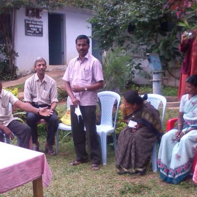 Head Master Prabhu Explaing School Activities