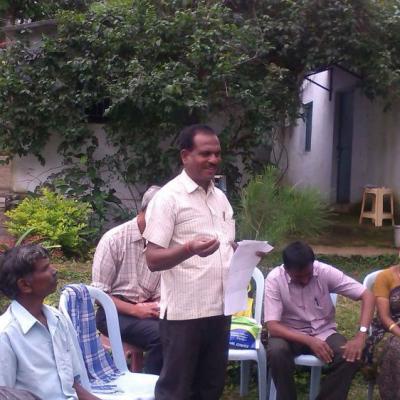 Mr Chelladurai Apeo Tn Govt Delivering His Address