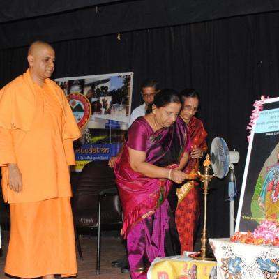 Ms. Malini Hm Lighting The Lamp