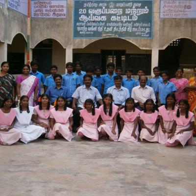 Group Photo In The School Central Yard