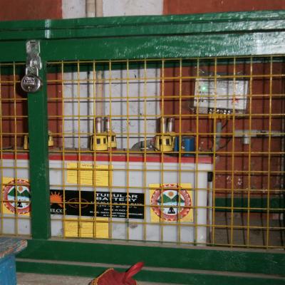 Protected Battery Set In Temple