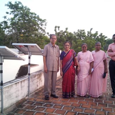 1 2 By The Solar Panels Vp Nalini Of Dpf Sr Aruljothi Sr Margaret Mary Nambirajan Selco