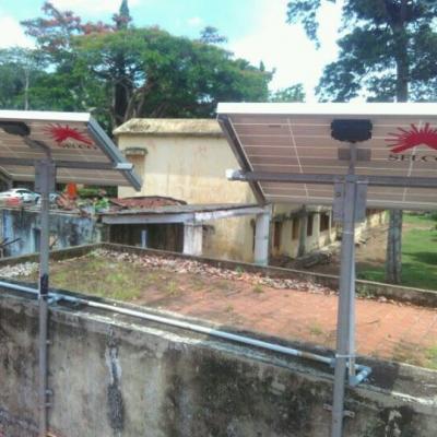 Solar Panels On The Terrace