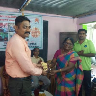 Selco Nambirajan Presented A Memento By Anisha Kumari Hm Of The School