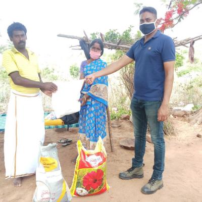 Grocery Kits Being Given To Villagers