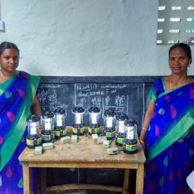 Hm Teacher With The Solar Lanterns Hdr