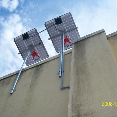 Solar Panel Installation On School Terrace